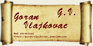 Goran Vlajkovac vizit kartica